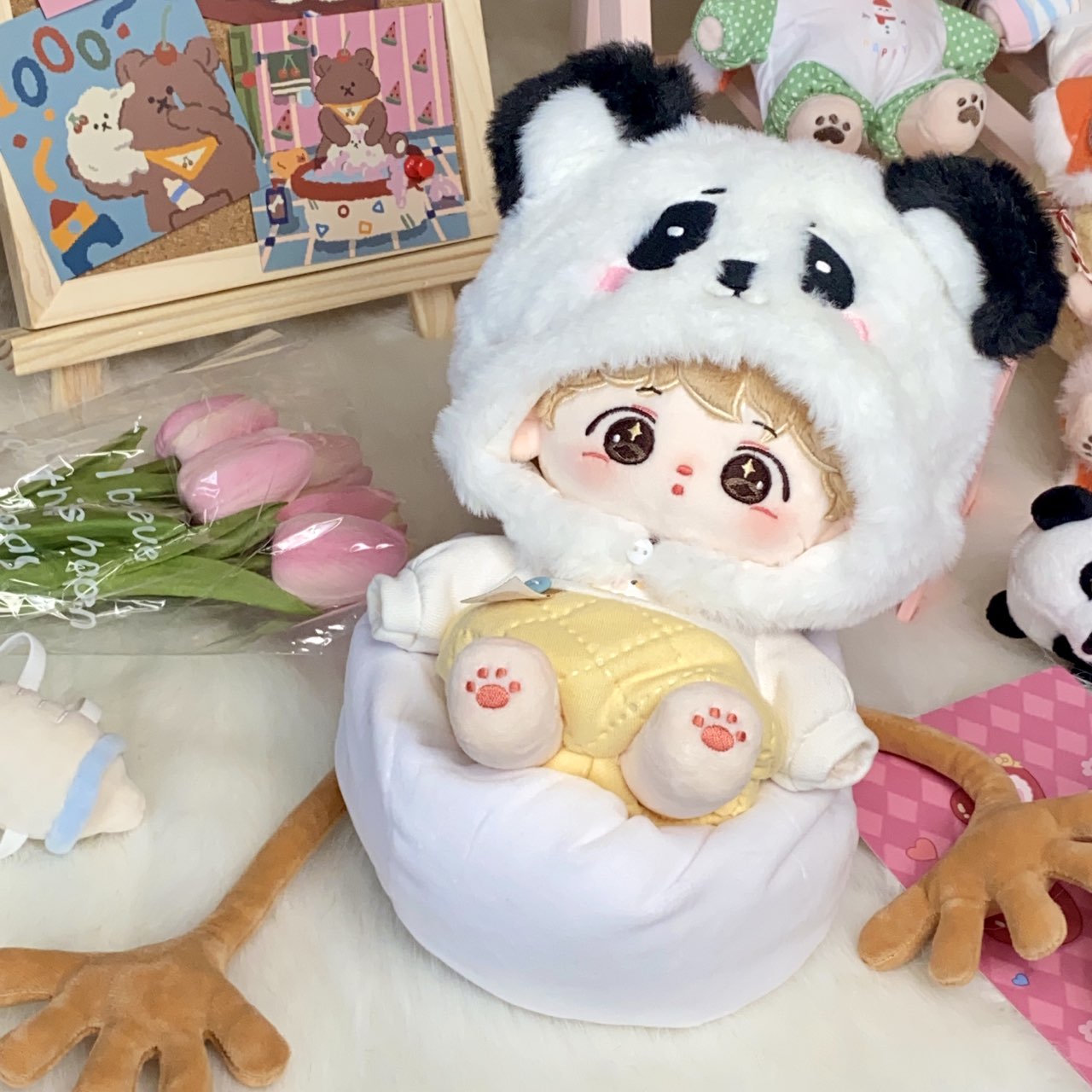【懒人沙发】搞怪可爱双手抱抱款 10cm15cm20cm棉花娃娃适用