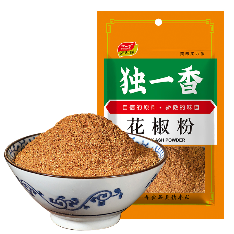 独一香纯花椒粉花椒粒打磨花椒面30g烧烤炒菜调料袋装调味