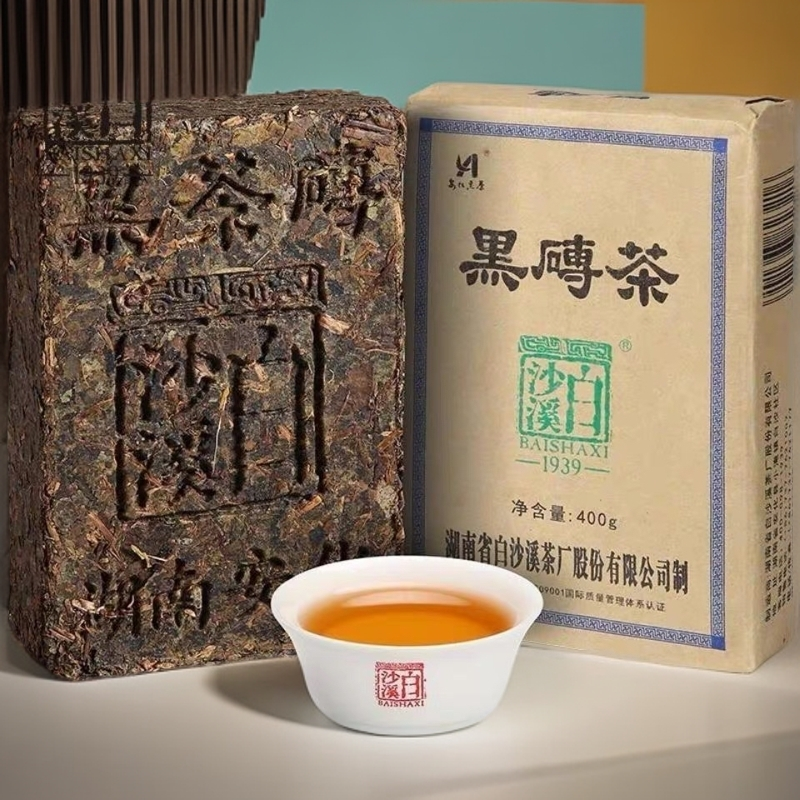 白沙溪2021年黑砖茶400g