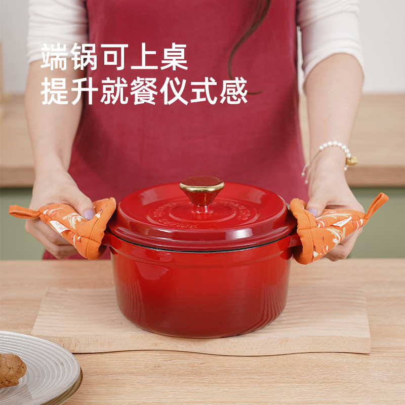 （磊磊专属）YANZAO/焱造铸铁珐琅锅经典系列20口径炖锅