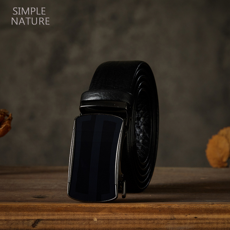 滑扣皮带男自动扣腰带手工真皮头层牛皮商务青年裤带休闲经典潮