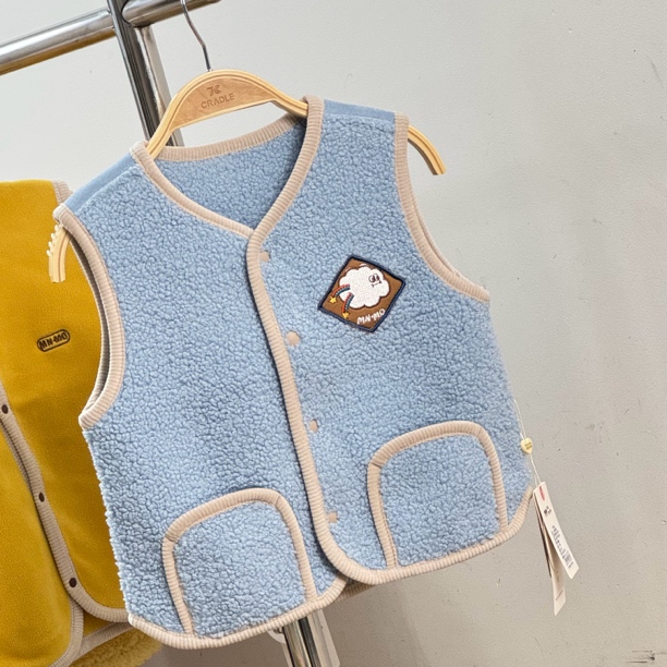 瑁恩儿童背心马甲冬款保暖背心外穿坎肩款
