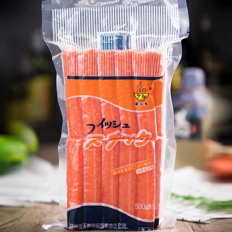 蟹棒500g手撕蟹柳模拟蟹肉棒部队火锅日料寿司关东煮火锅蟹味棒
