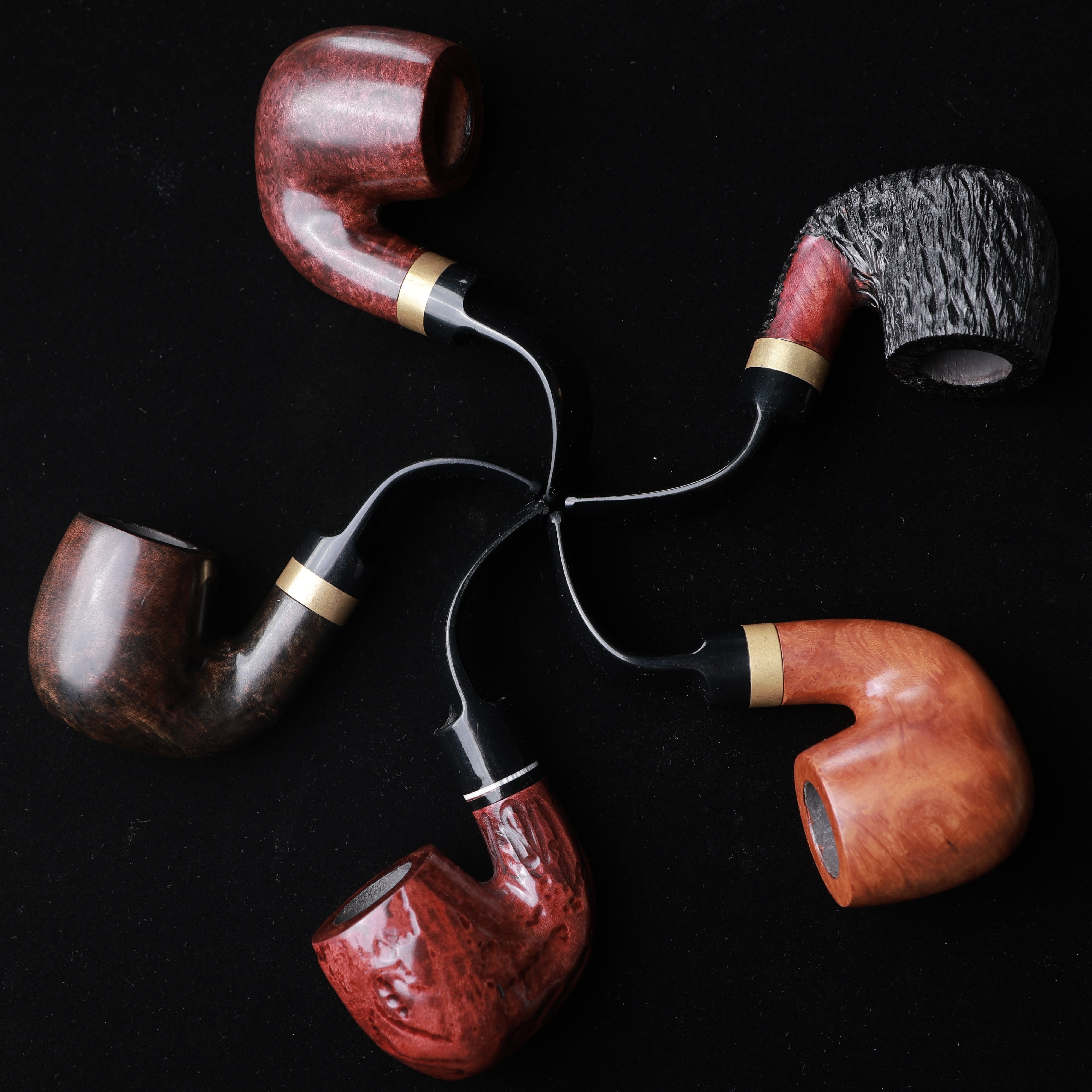 石楠木福尔摩斯烟斗斯大林款带配件 9MM烟道 新手烟斗推荐 