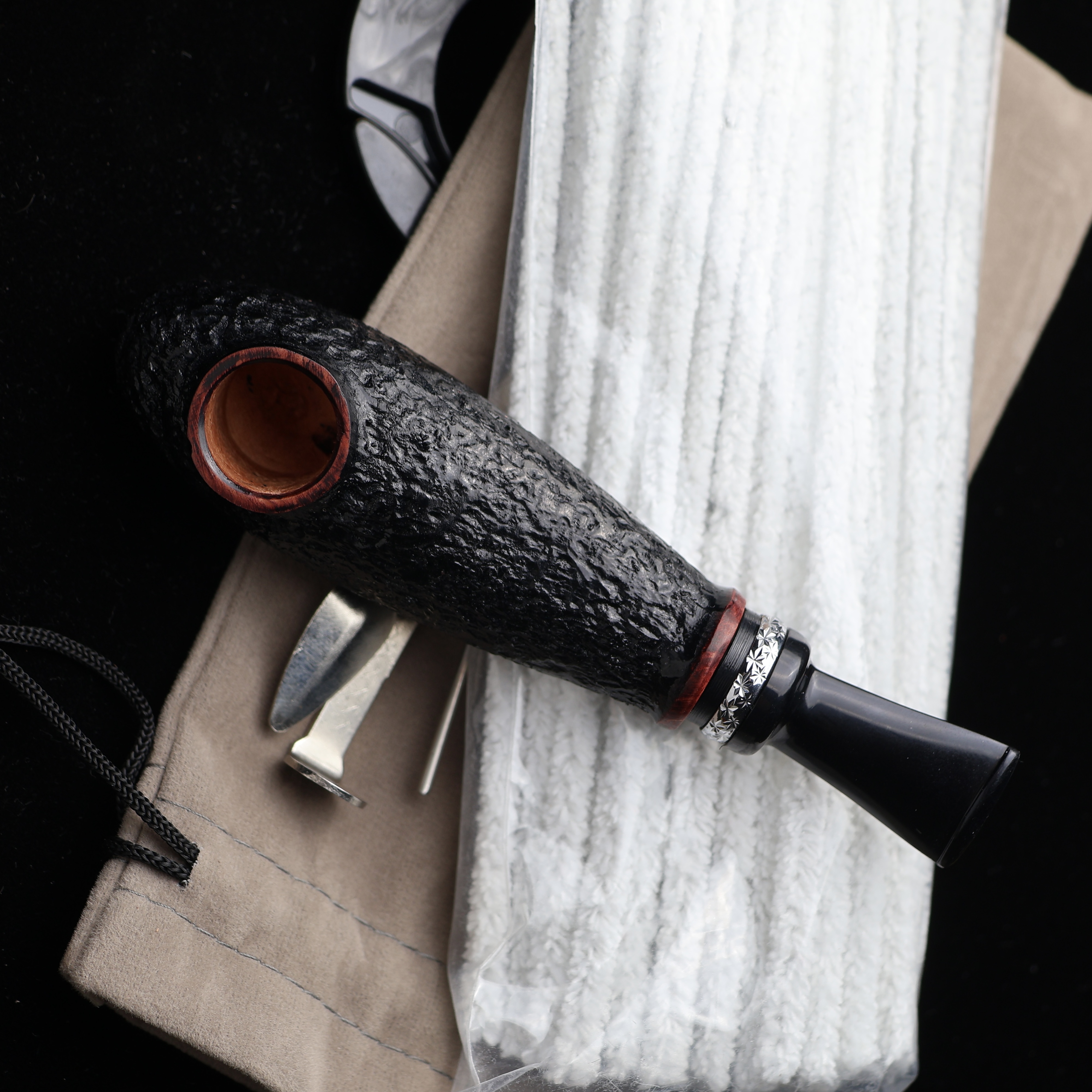 意大利进口石楠木手工烟斗 鱼雷烟斗一口香 3mm烟道