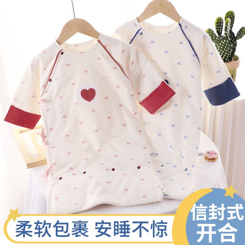 婴儿睡袋春秋冬季薄款新生儿护肚防踢被四季通用