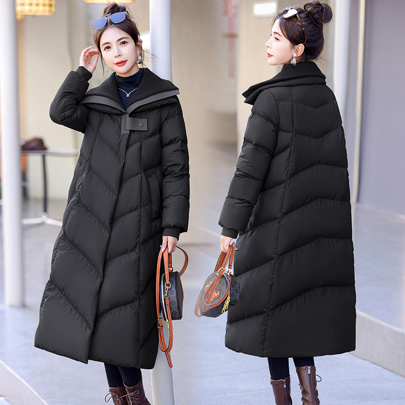 中戏长款梅姑娘同款羽绒服女2023新款户外高品质加厚保暖过膝外套