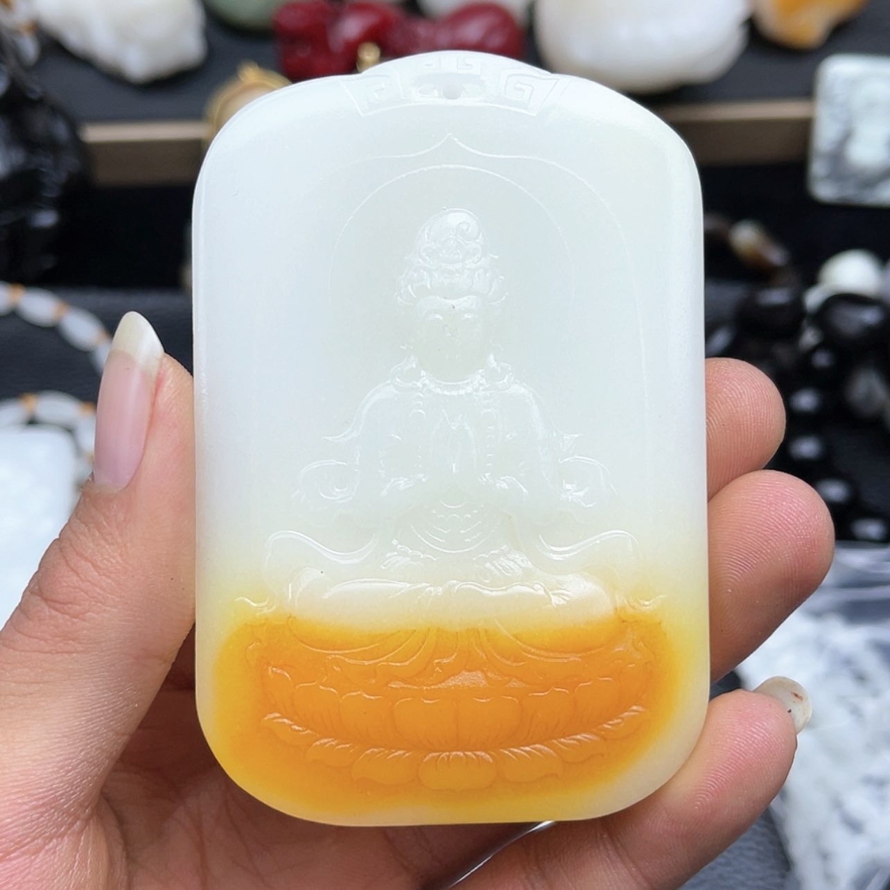 【闪购商品】和田玉（糖玉）颈饰未镶嵌乌