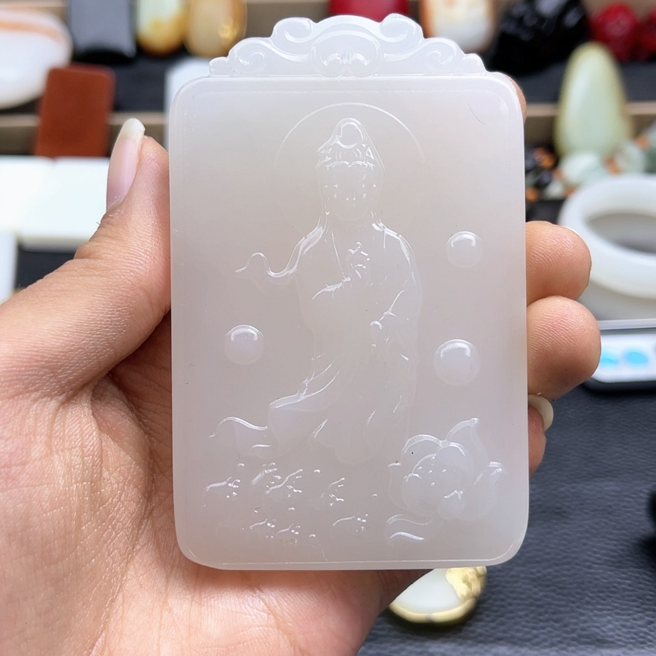 【闪购商品】和田玉（糖玉）颈饰未镶嵌d****6