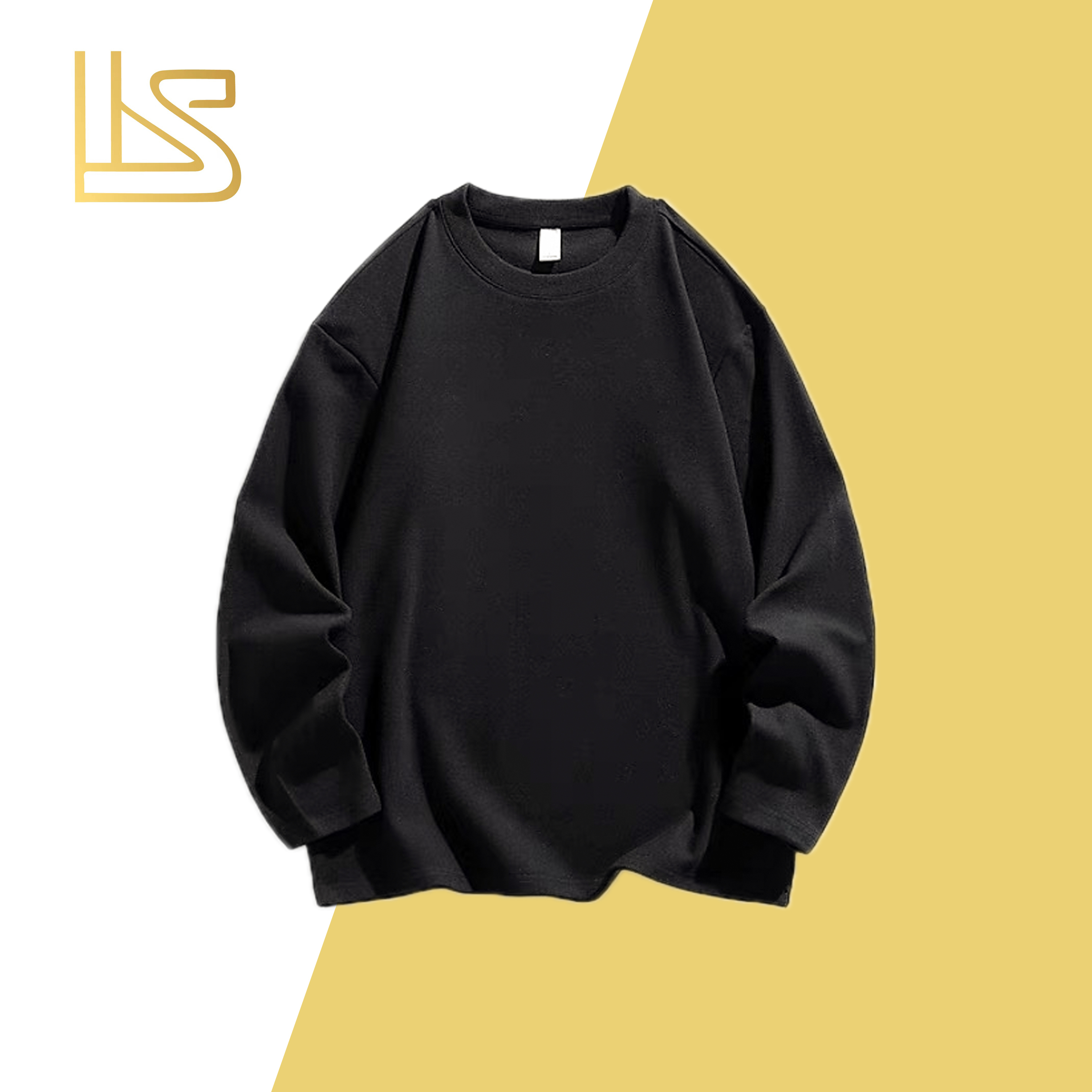 901-2-加绒款秋冬季百搭时尚休闲男女同款长袖圆领套头卫衣*酷