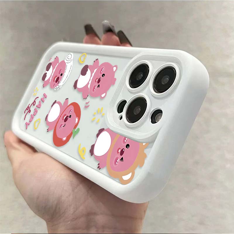 全包卡通海狸适用苹果15手机壳iphone15promax气囊12硅胶14/13