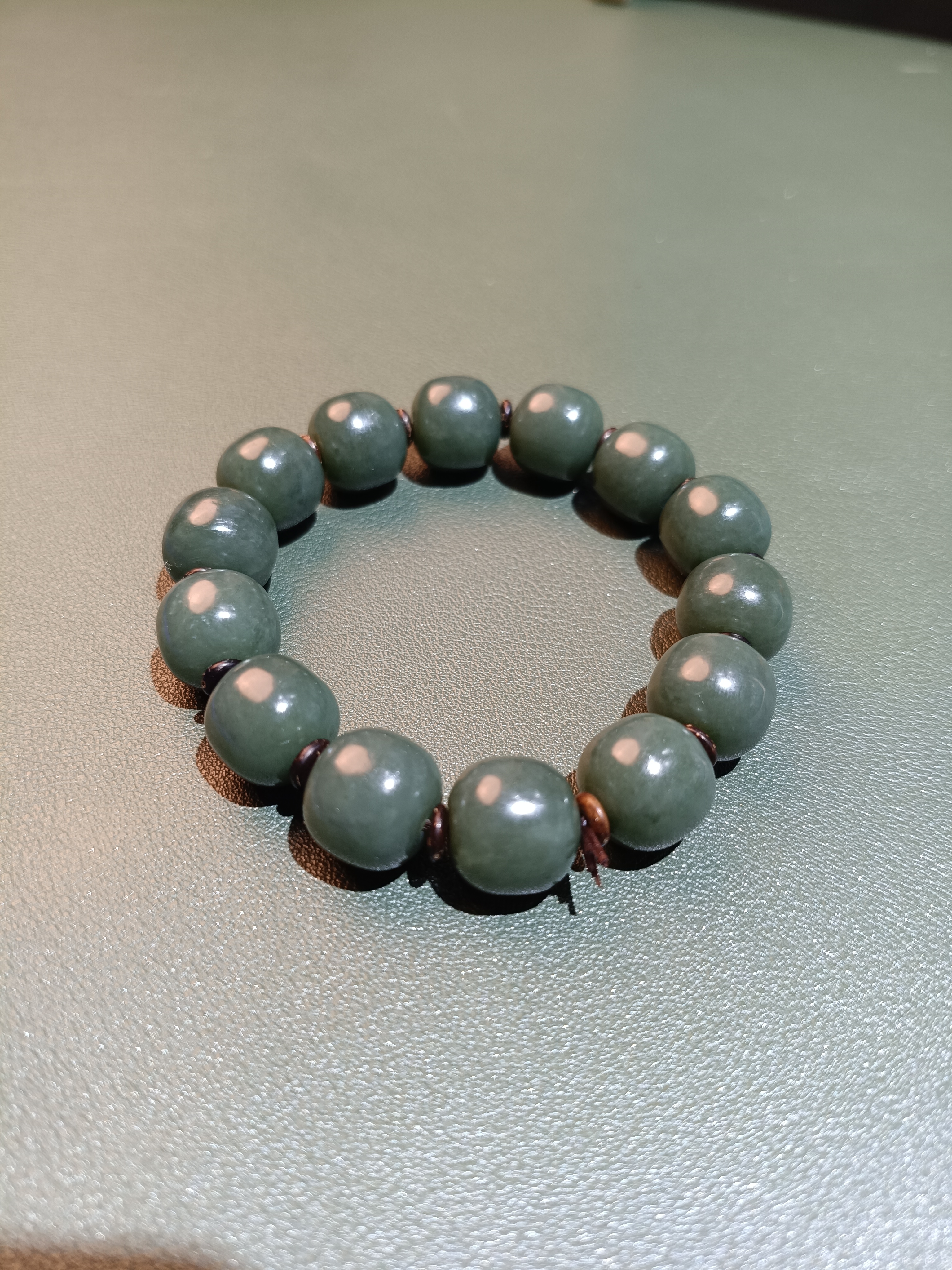 新疆料沙枣青手串