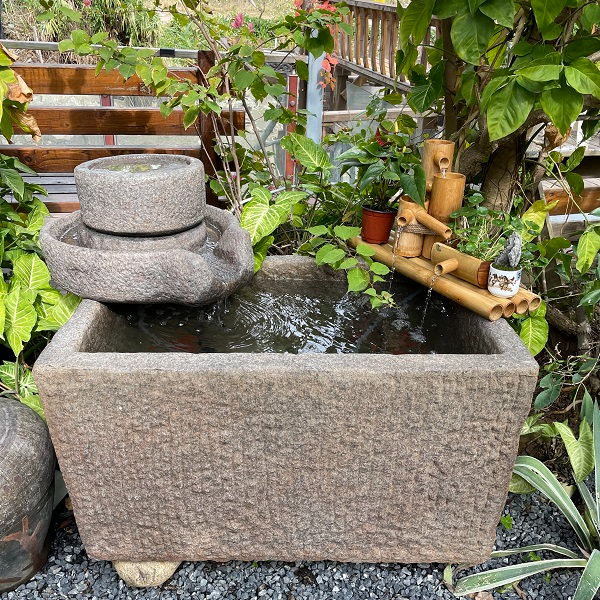 新中式鱼缸阳台鱼池流水庭院摆件入户花园景观装饰