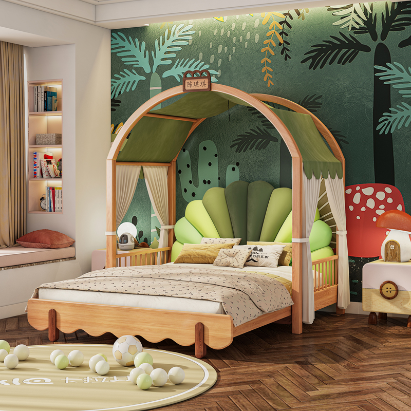 风赞风赞儿童伸缩帐篷床床实玩乐床青少年高端大气公主床拼接床