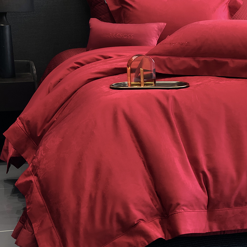 【新版婚庆系列】玛洛驰2.0小奢绸 100支阿瓦提长绒棉 轻奢风四件套