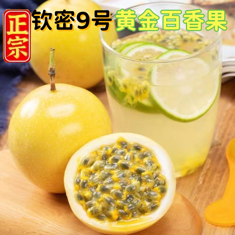 广西正宗钦密九号黄金百香果蜜甜多汁熟纯甜现摘包邮香甜产地直供