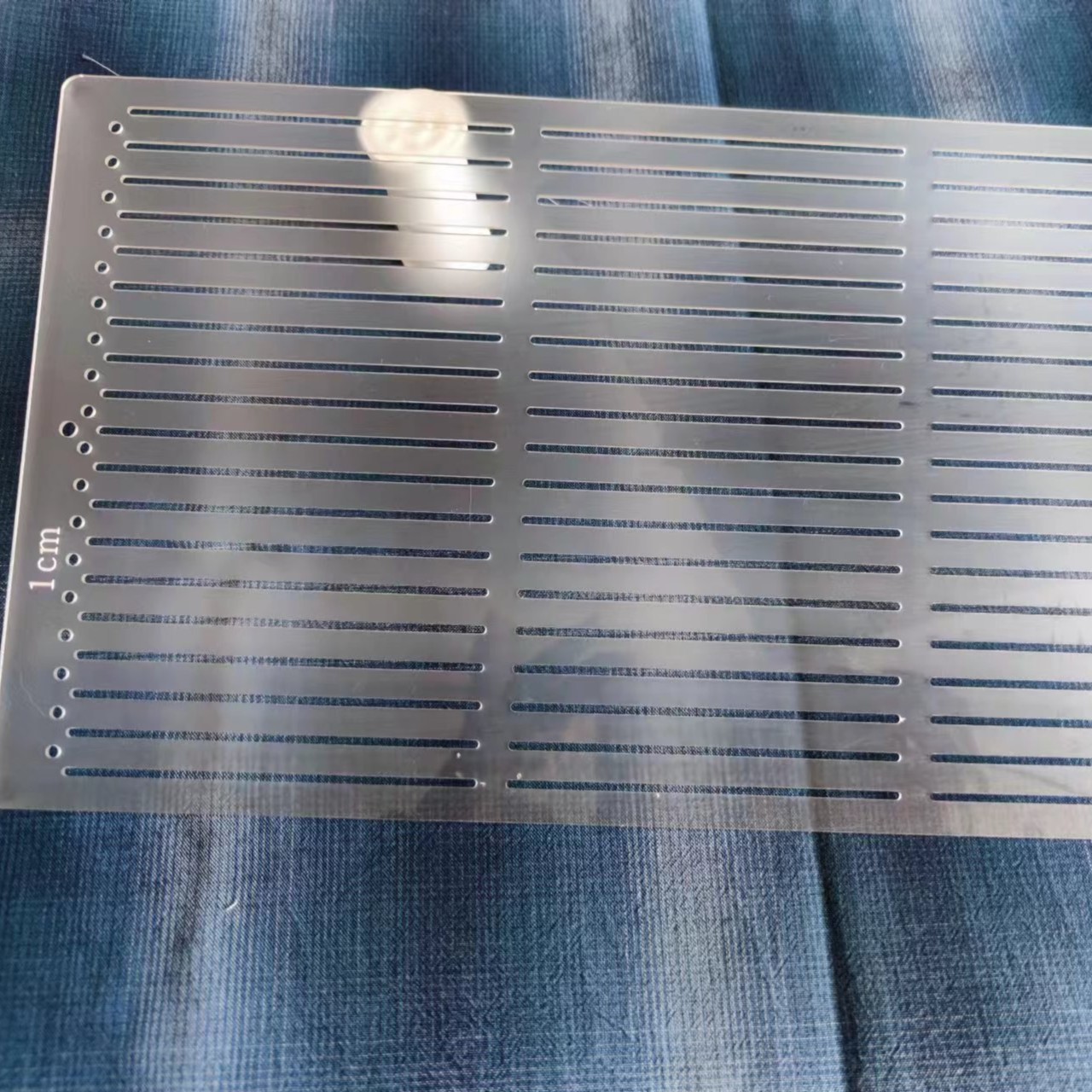 透明多用1CM平行线尺子工具模板画图制图DIY手工用