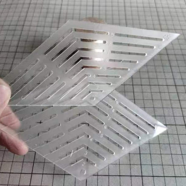 多用途菱形尺四边形模板一套两个DIY手工用