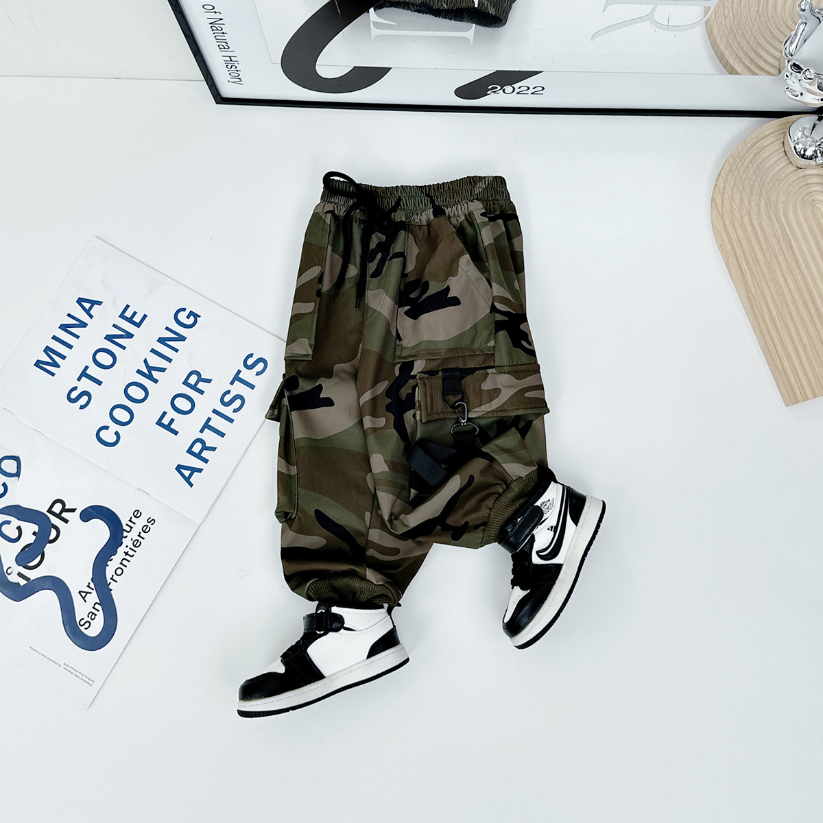 男童加绒裤子儿童休闲裤2023新款秋冬装 D-CLD23998 悠悠童话童装