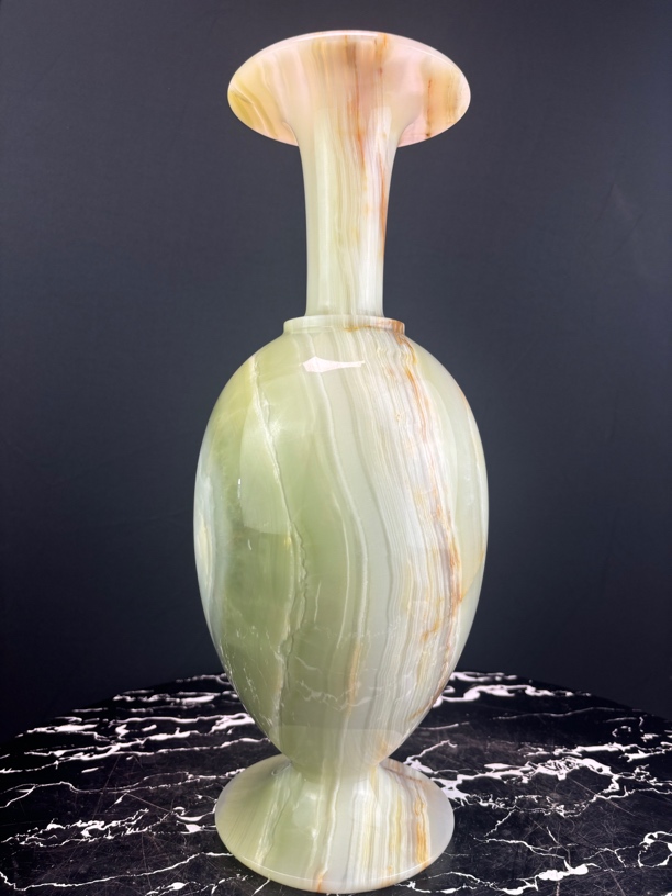 古青花瓶摆件客厅玄关博古架办公室高端大气装饰品