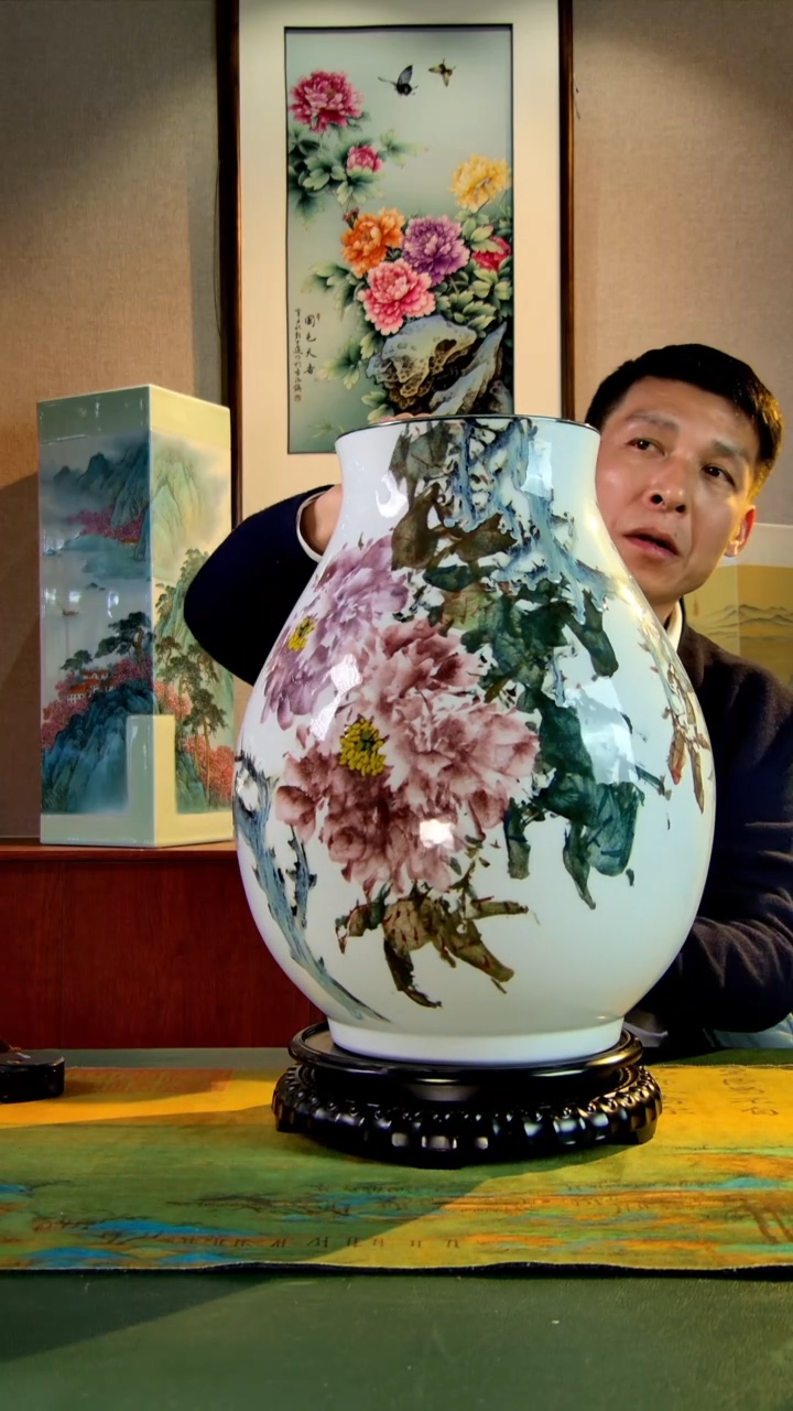 【闪购商品】瓶景德镇陶东方陶瓷艺术作品花瓶