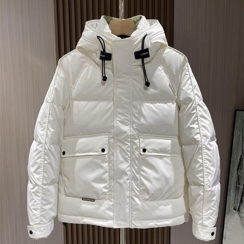 羽绒服冬季免洗滑料羽绒服男潮流三防加厚保暖上衣时尚帅气