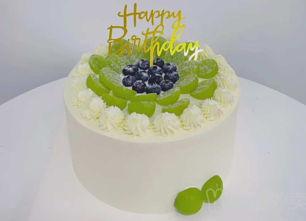 水果动物奶油蛋糕