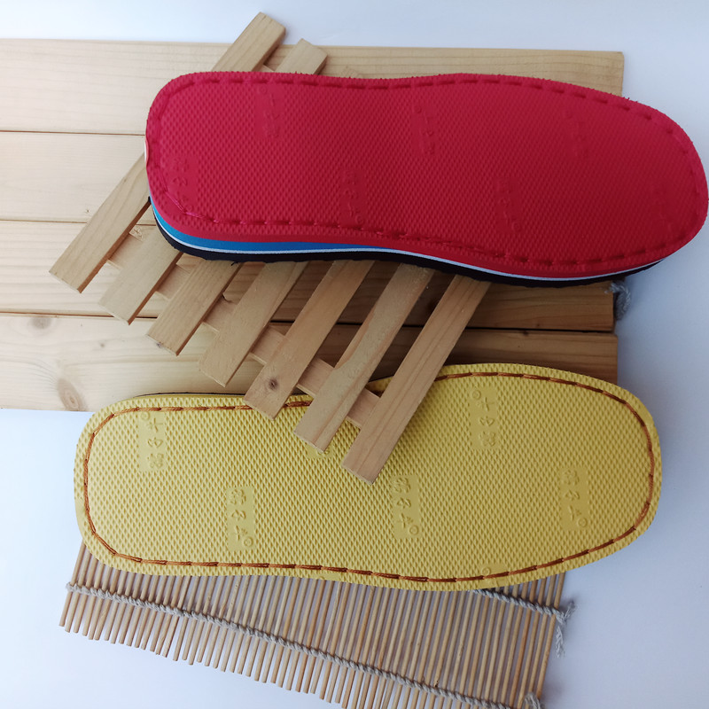 孺子牛鞋底手工编织毛线拖鞋底橡胶牛牛底钩鞋底鞋底子批发防滑