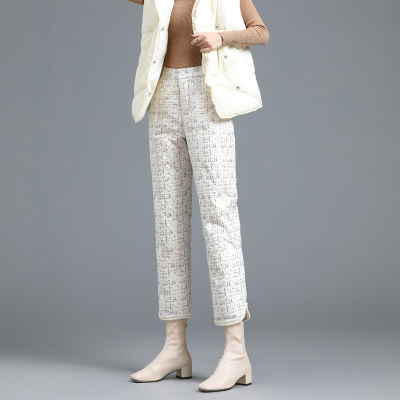 羽绒裤女冬季外穿时尚2025年新款宽松白鸭绒显瘦羽绒裤女款外穿