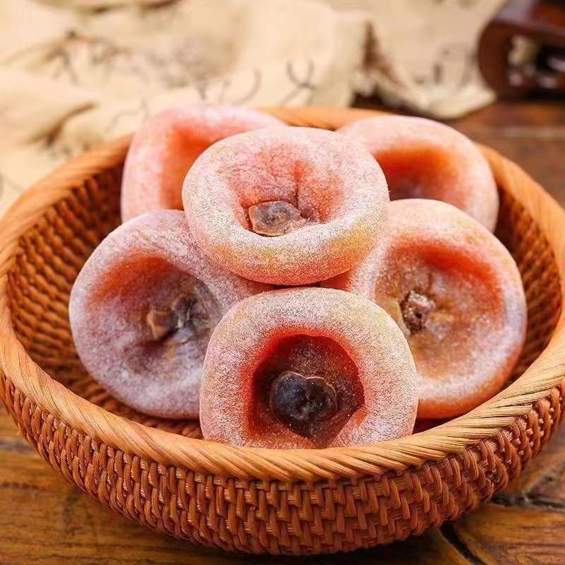 【爆甜流心】正宗新鲜柿饼广西恭城流心干柿饼自然霜糖心柿子饼手工