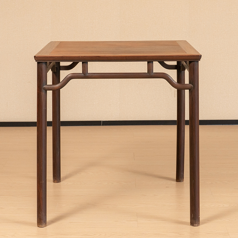 清代 红木罗锅枨矮栳方桌 古董家具