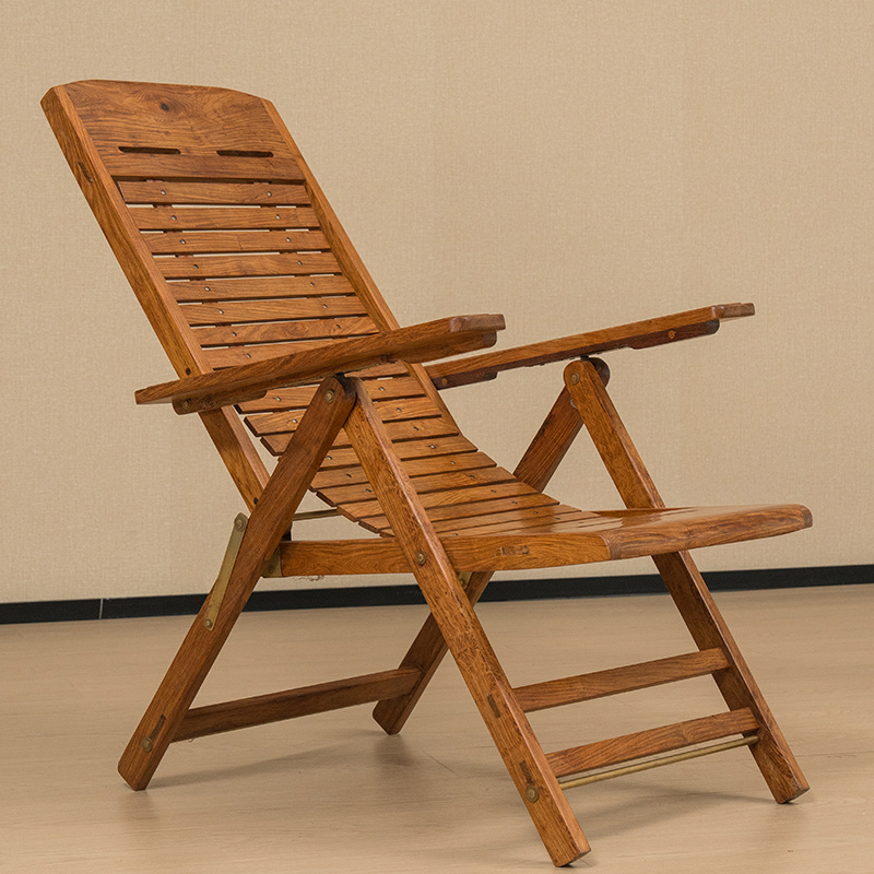 黄花梨躺椅中式古典家具收藏真品老人椅逍遥椅海南黄花梨椅子