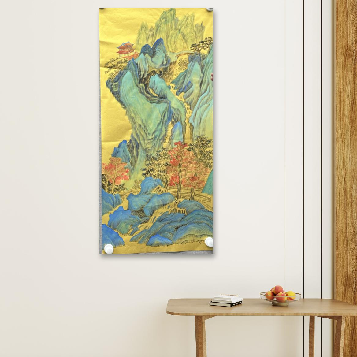 赵焕巨-手绘国画-山水-现场-2平尺-默认托底-客厅办公室挂画