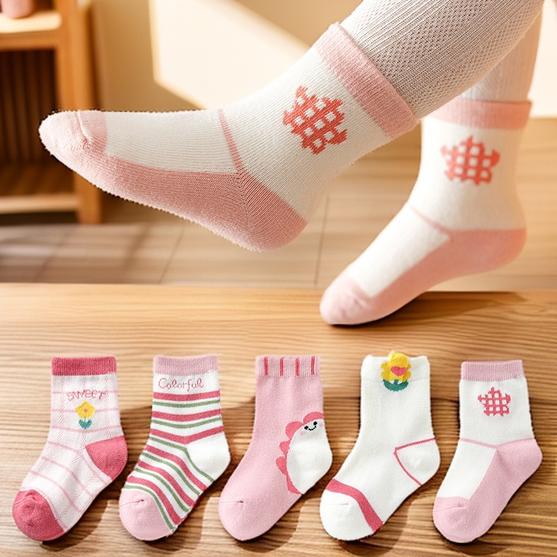 儿童袜子秋冬中筒袜子男童女童秋季宝宝春秋儿童童袜3-6岁儿童袜