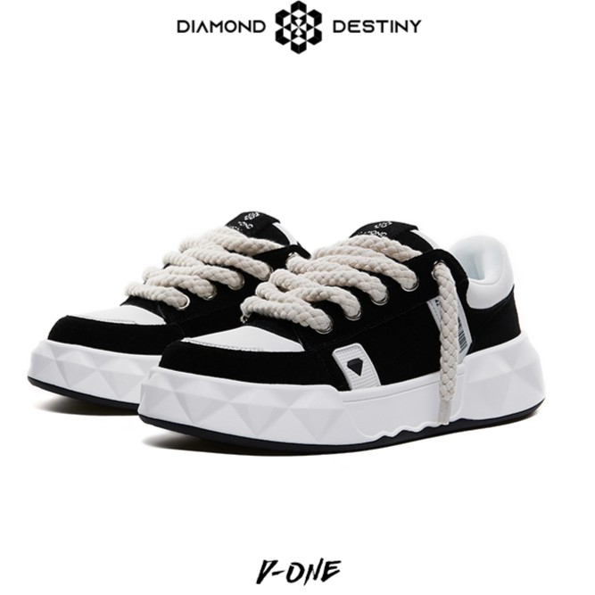 DIAMOND DESTINY三里鹏钻石面包鞋 冬季保暖运动鞋纯牛皮增高板鞋