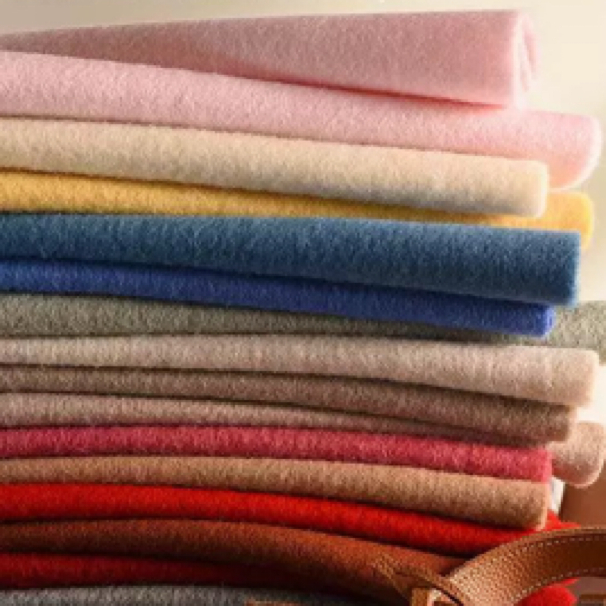 混色羊毛围巾多色