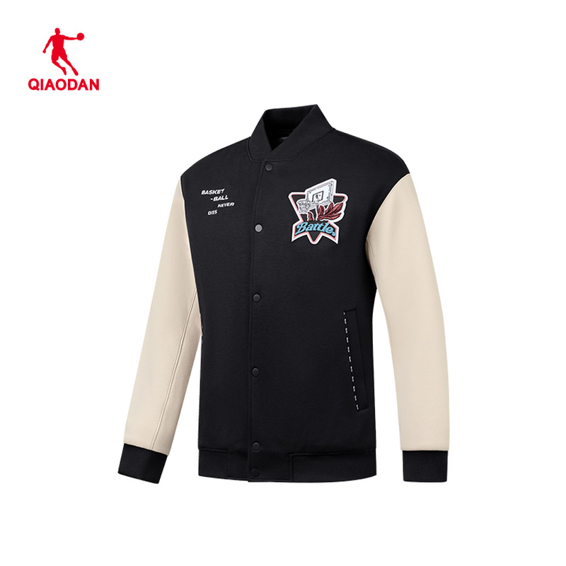 乔丹外套男士2025新款运动休闲立领保暖夹克棒球服QDAFM3251329B