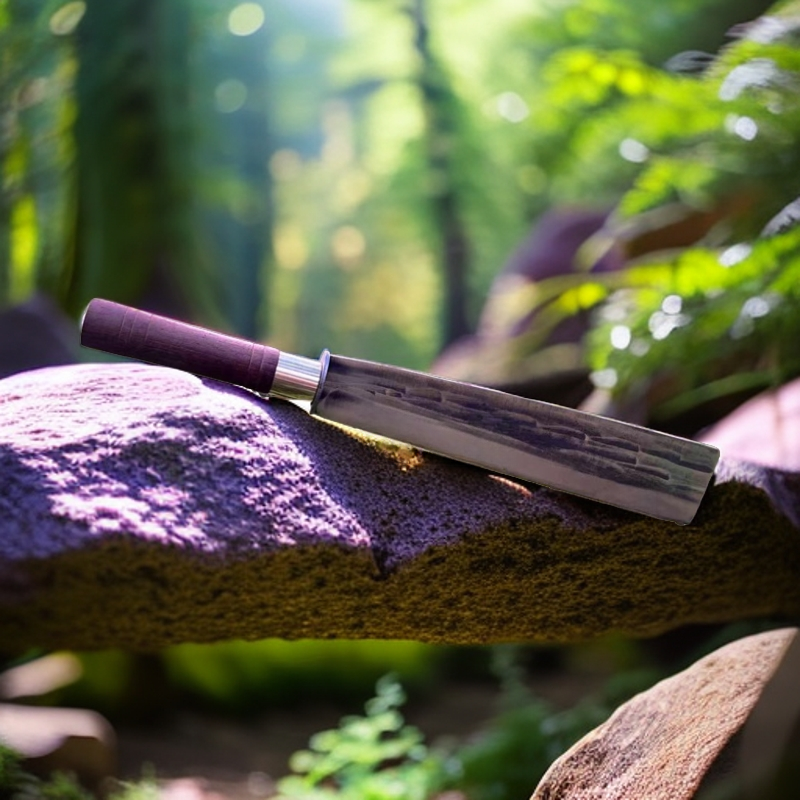 弹簧钢手工锻打户外直砍多功用