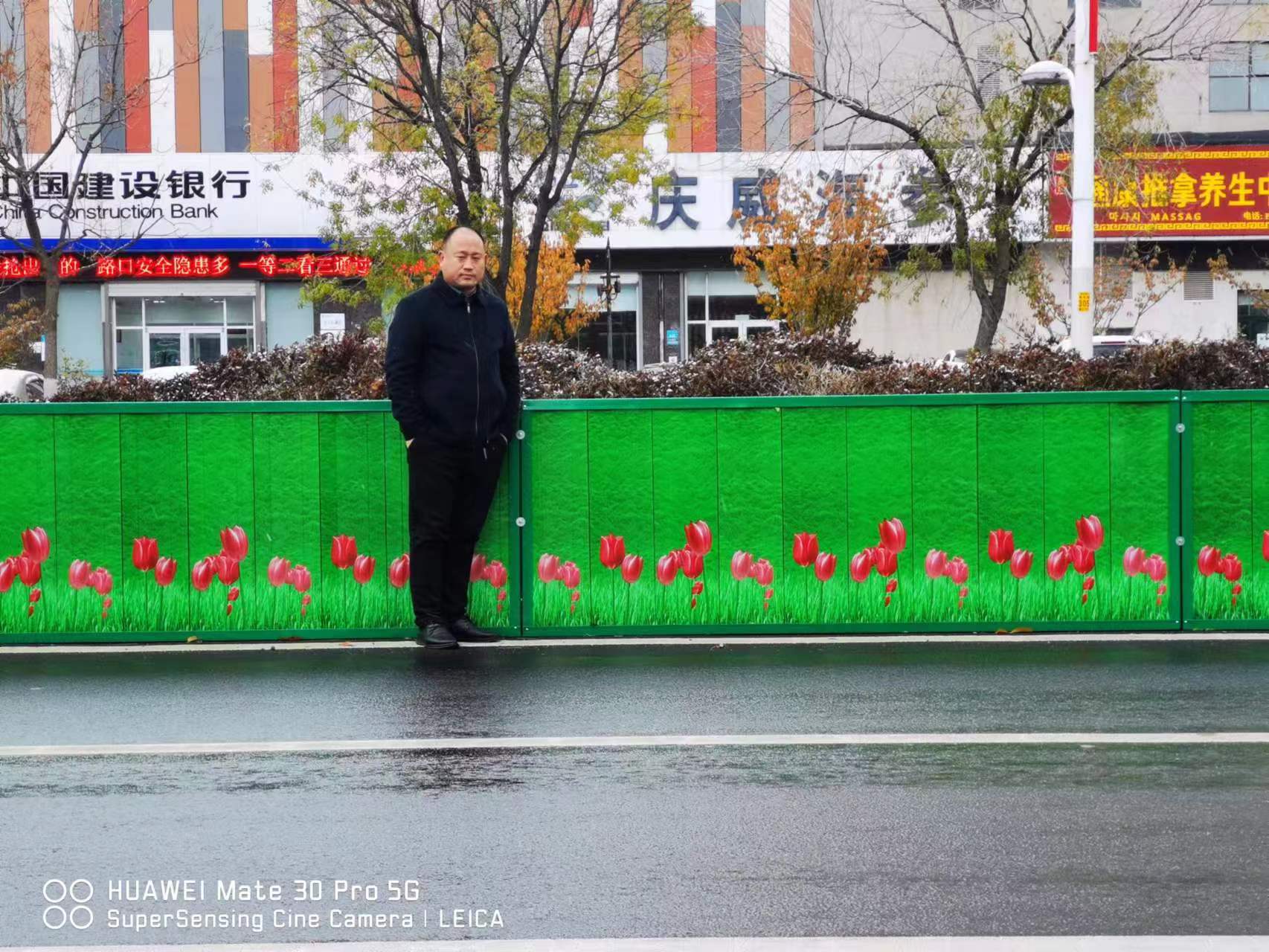 挡雪板挡盐板施工围挡工地围绿色小草装配围挡板市政围栏