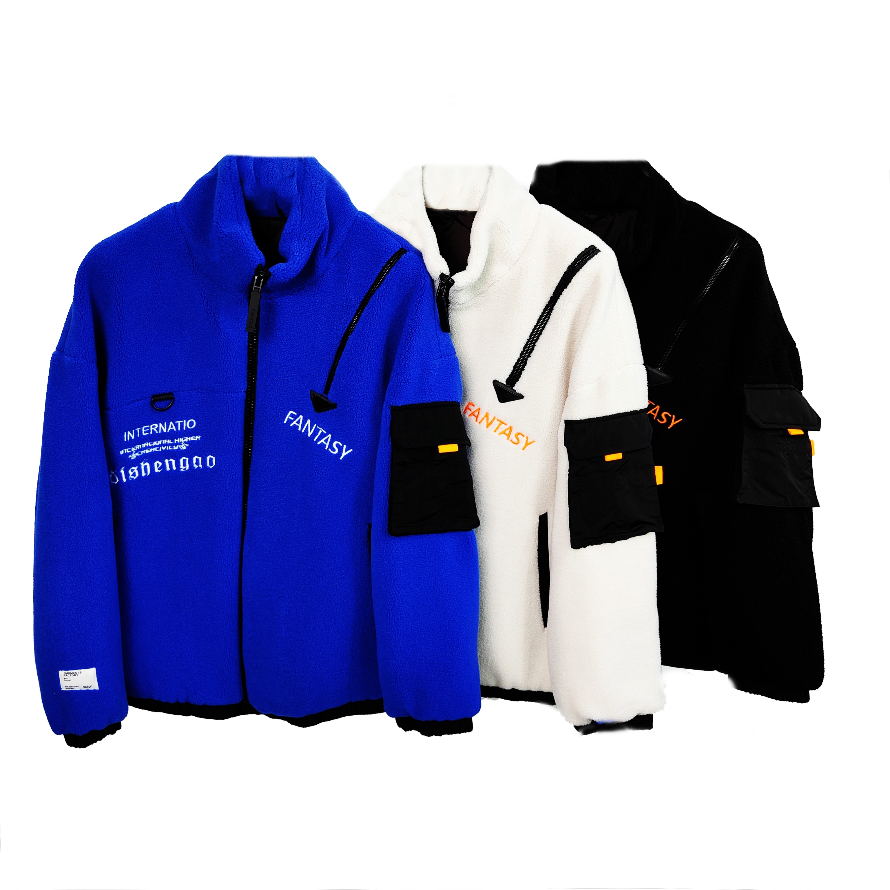 冬季新款男士三色保暖时尚加厚设计字母休闲宽松颗粒绒羽绒服7828