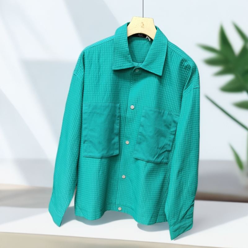 秋季新款男士时尚百搭潮流翻领短款夹克休闲男外套2536