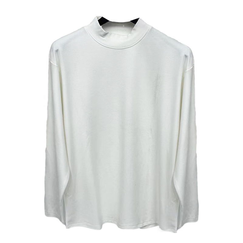 冬季新款男士圆领德绒时尚长袖休闲百搭内搭保暖上衣238001