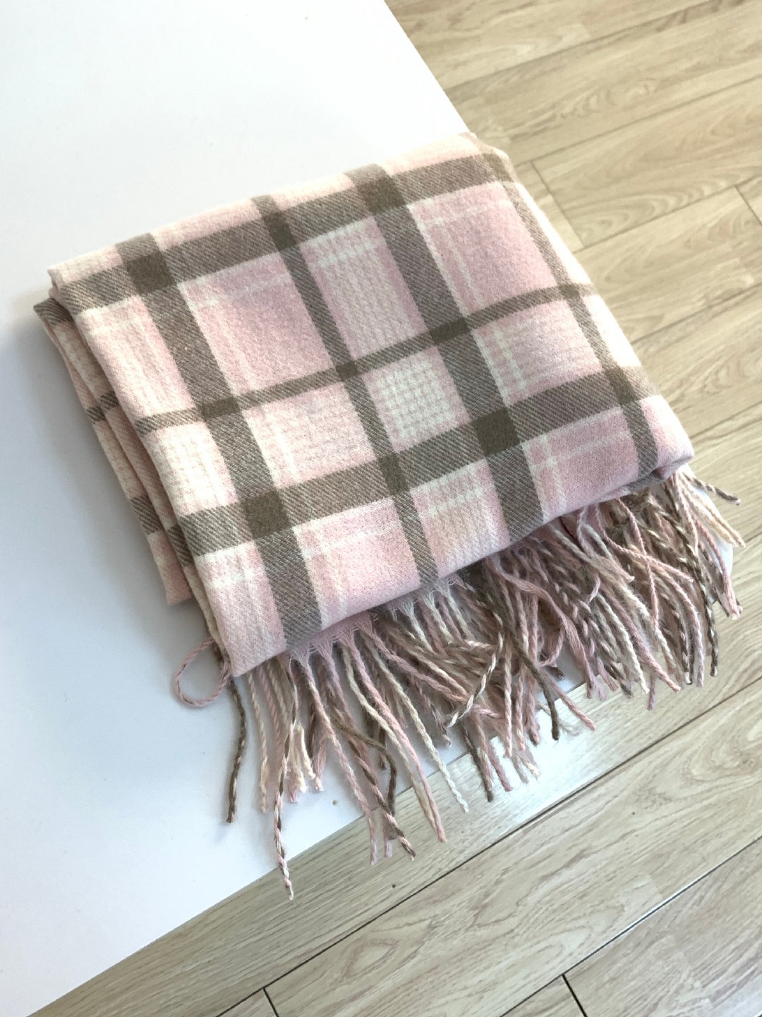 狗皮皮jk制服 格子围巾秋冬复古格子围巾披风