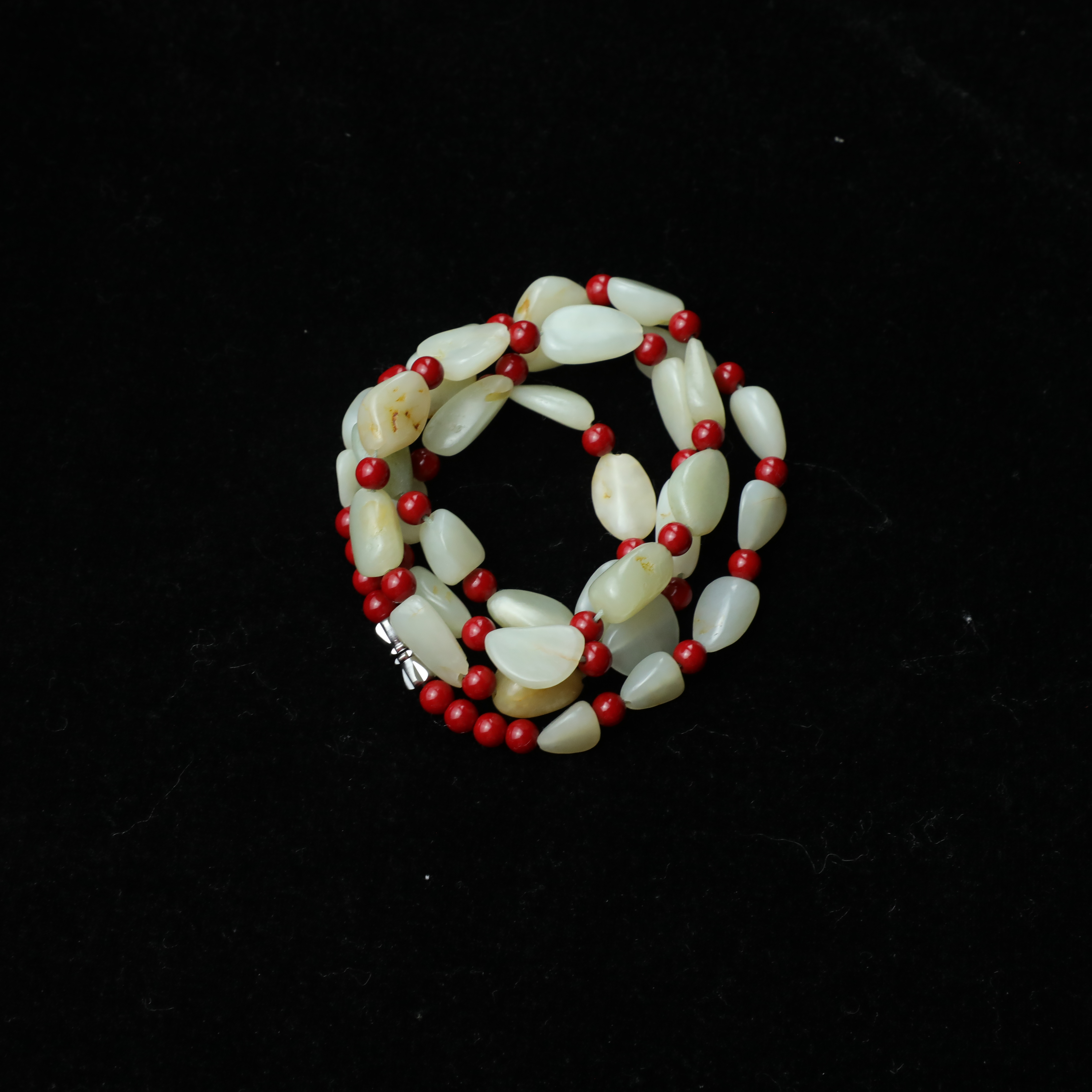 TCWWA03056清晚和田白玉串