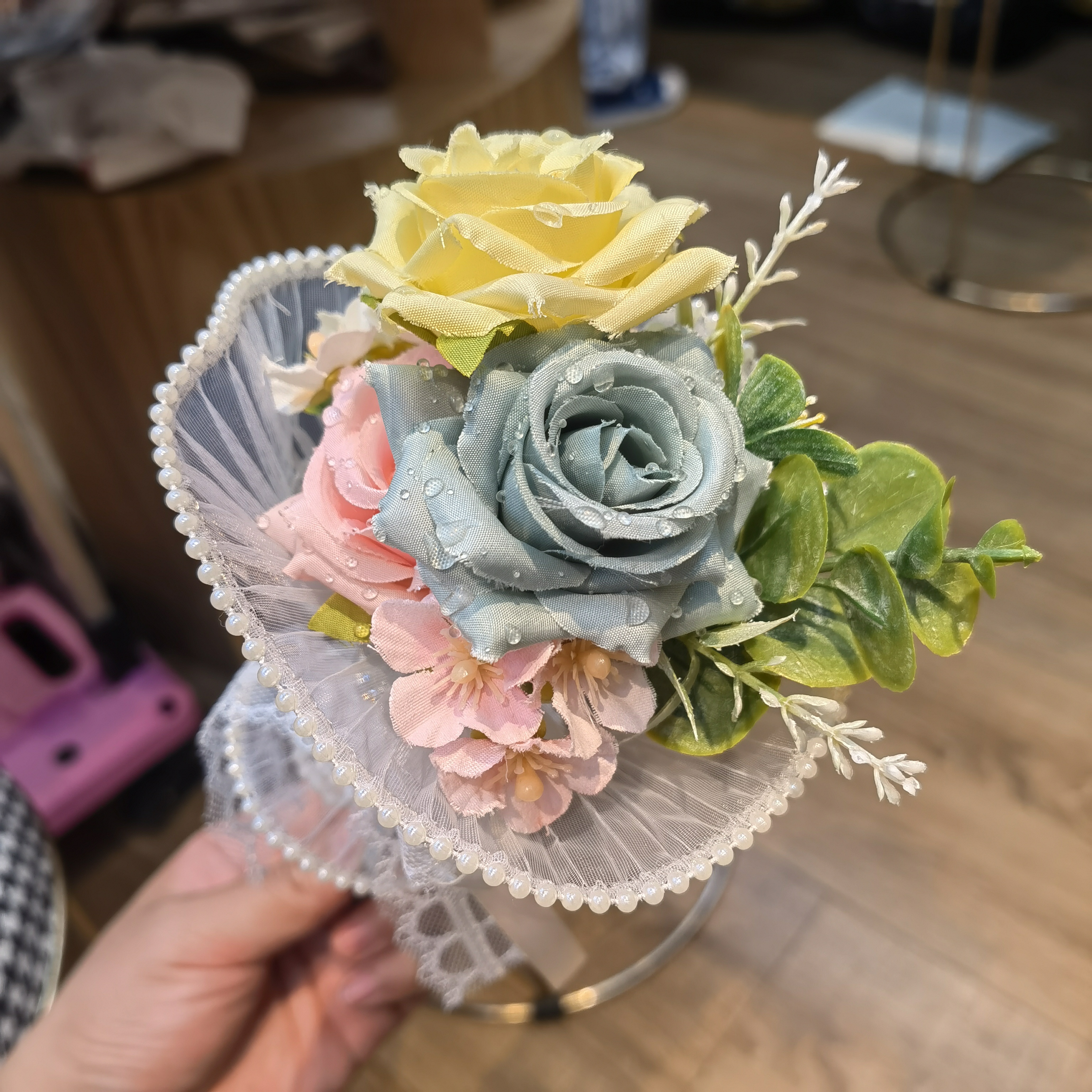 A083玫瑰花蝴蝶结花笔