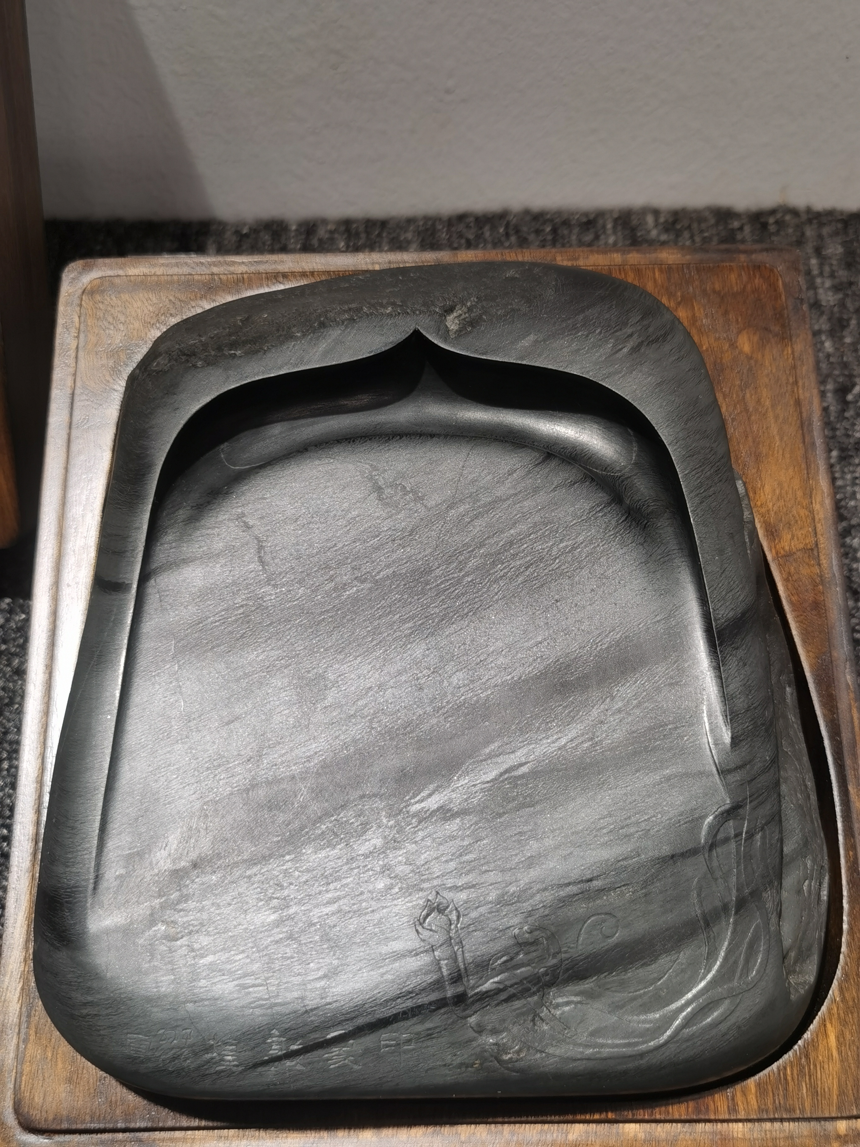 印象敦煌—歙石老坑眉纹籽料