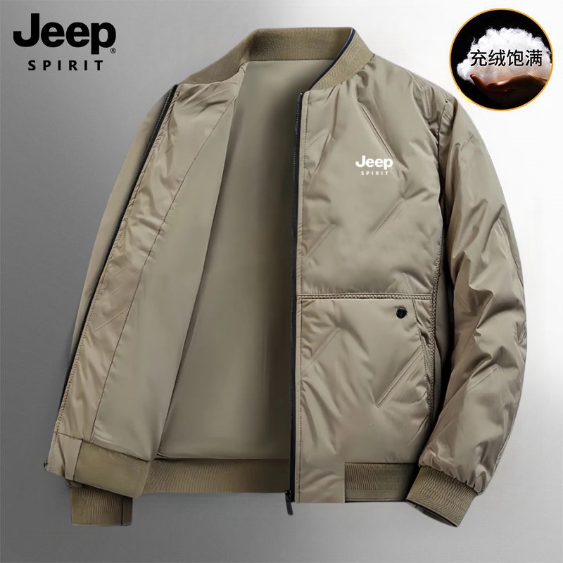 Jeep spirit吉普秋冬季防寒保暖短外套加厚夹克棉服防风面包服