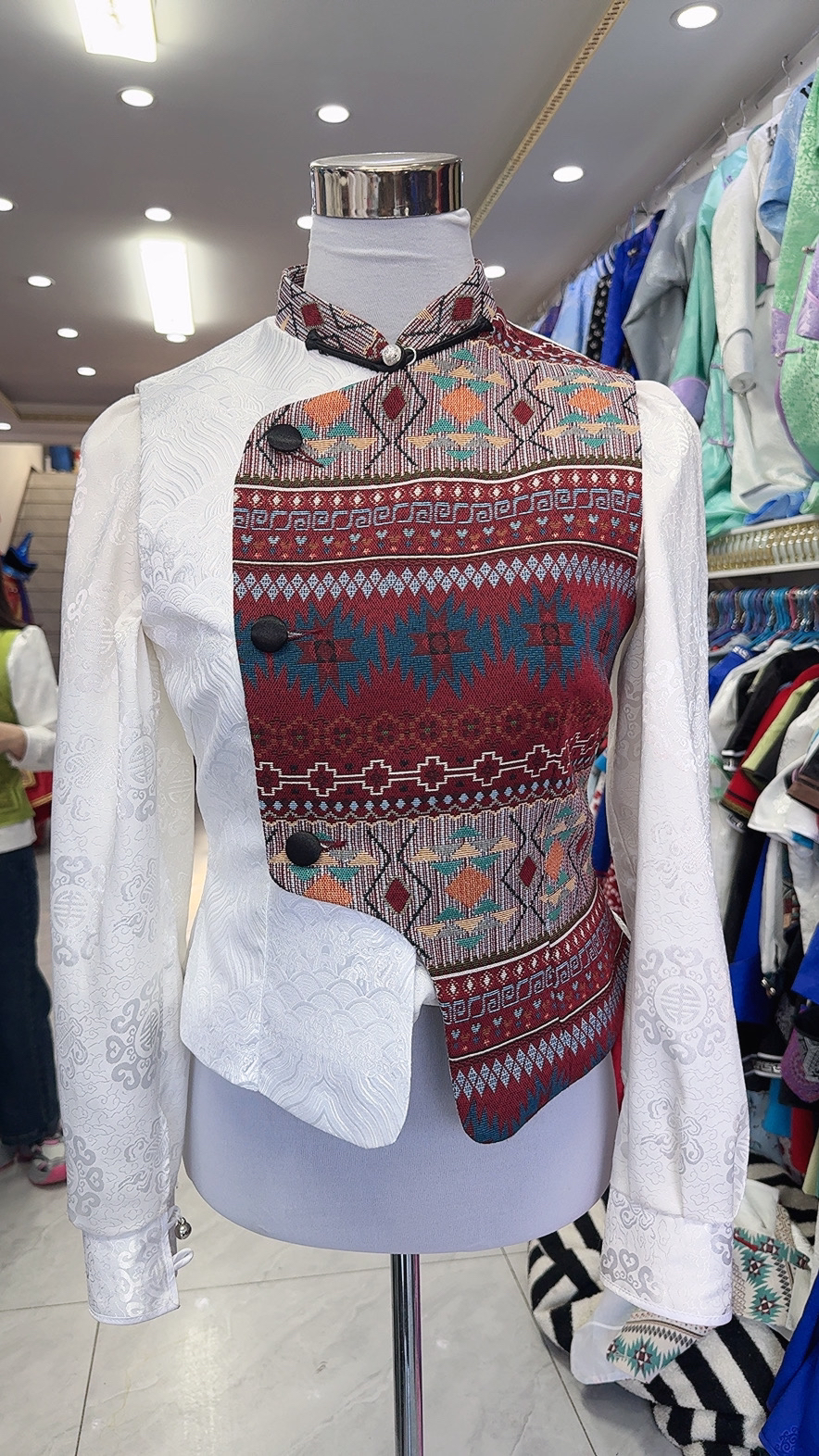 新款布料砍袖马甲