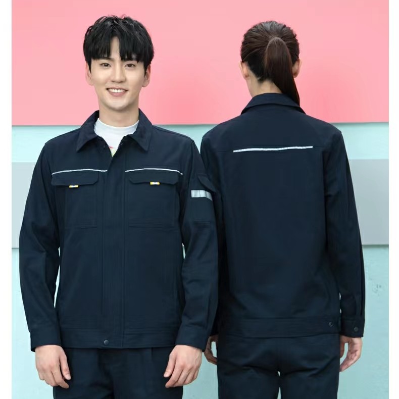 涤棉单双层工作服套装加厚耐磨秋冬车间工厂长袖春秋劳保服