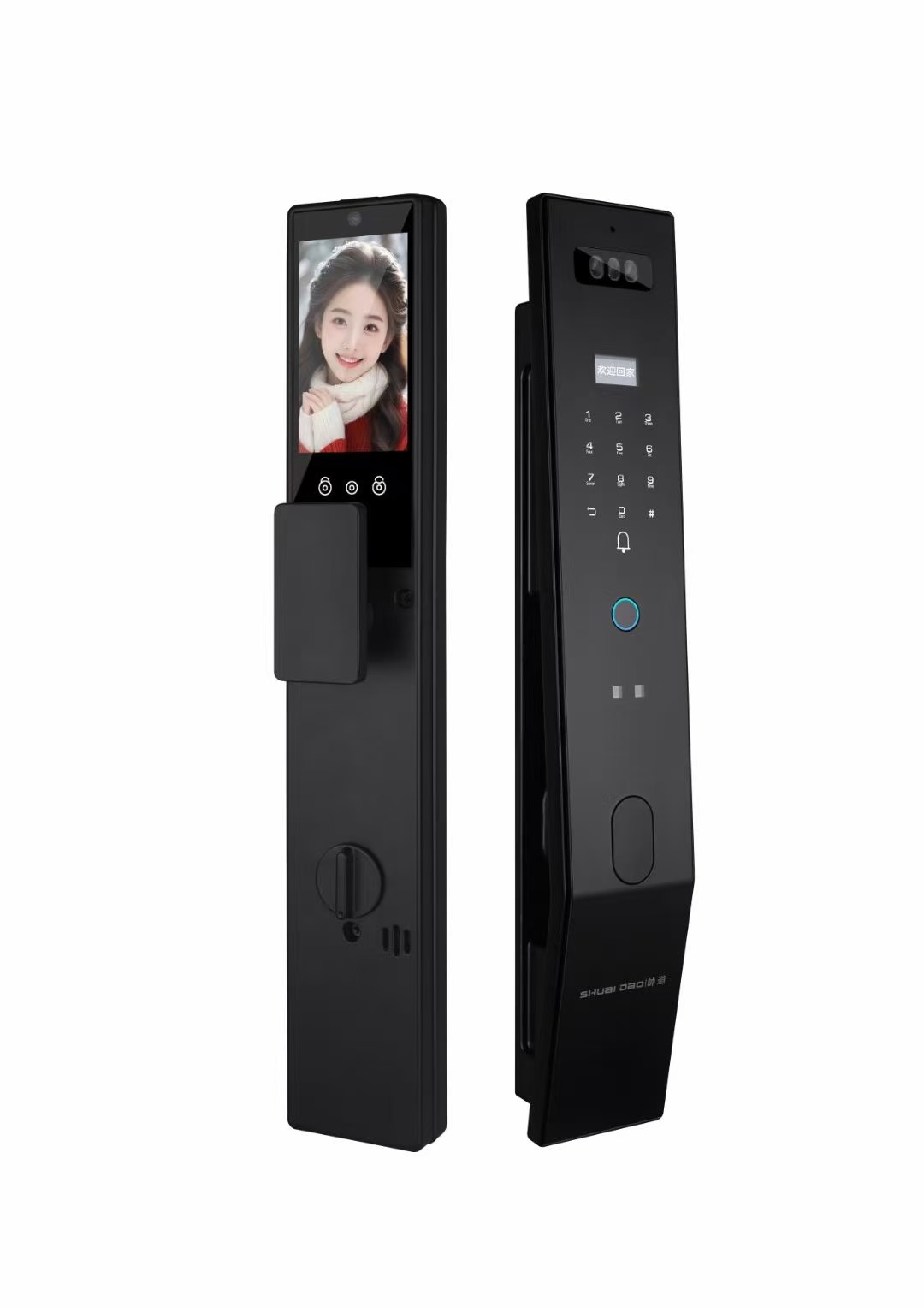 嘉倍X2   全自动蓝恒系统人脸识别智能锁别墅大门防盗门均可用